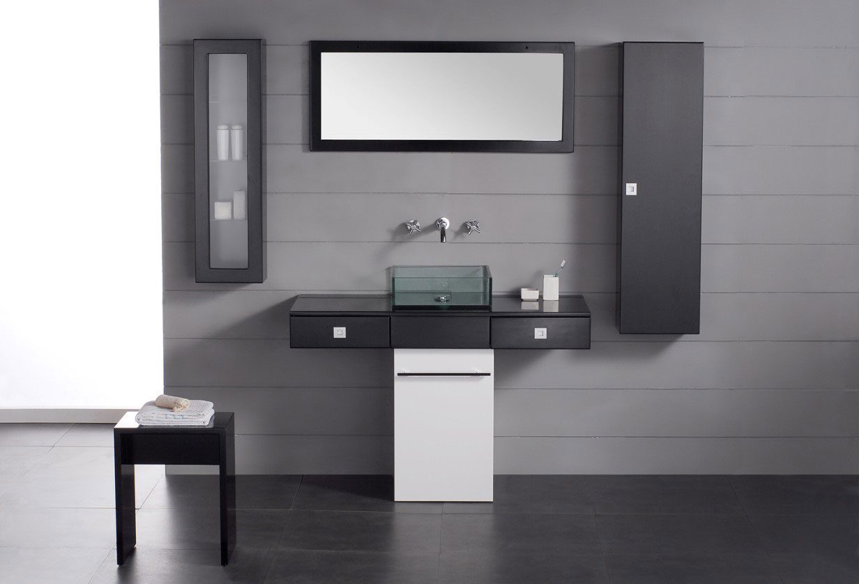 muebles-de-bano-minimalistas Tendencias baño verano 2025