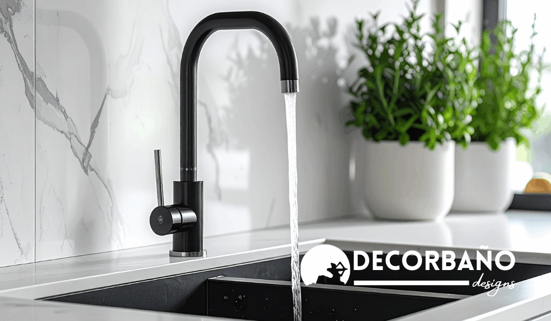 Tendencias en grifería negra para baños contemporáneos